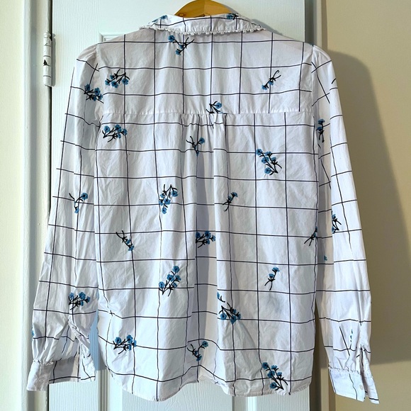 Zara embroidered blouse size XS - Picture 2 of 8
